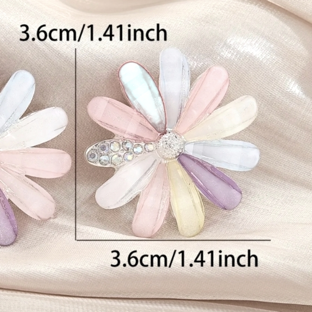 Multicolor Flower Brooch - Picture 2 of 2